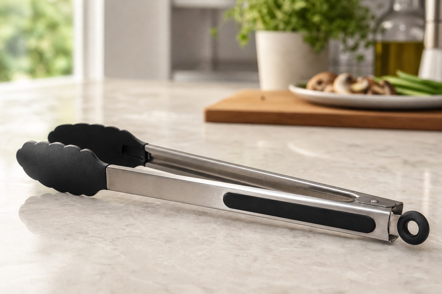 OXO Good Grips 12 inch locking tongs, essential kitchen tool that replaces gadgets