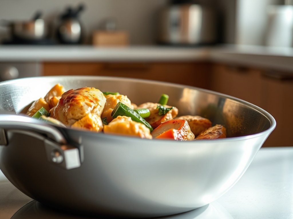 Tramontina 10-inch Tri-Ply Clad stainless steel skillet for searing and pan sauces