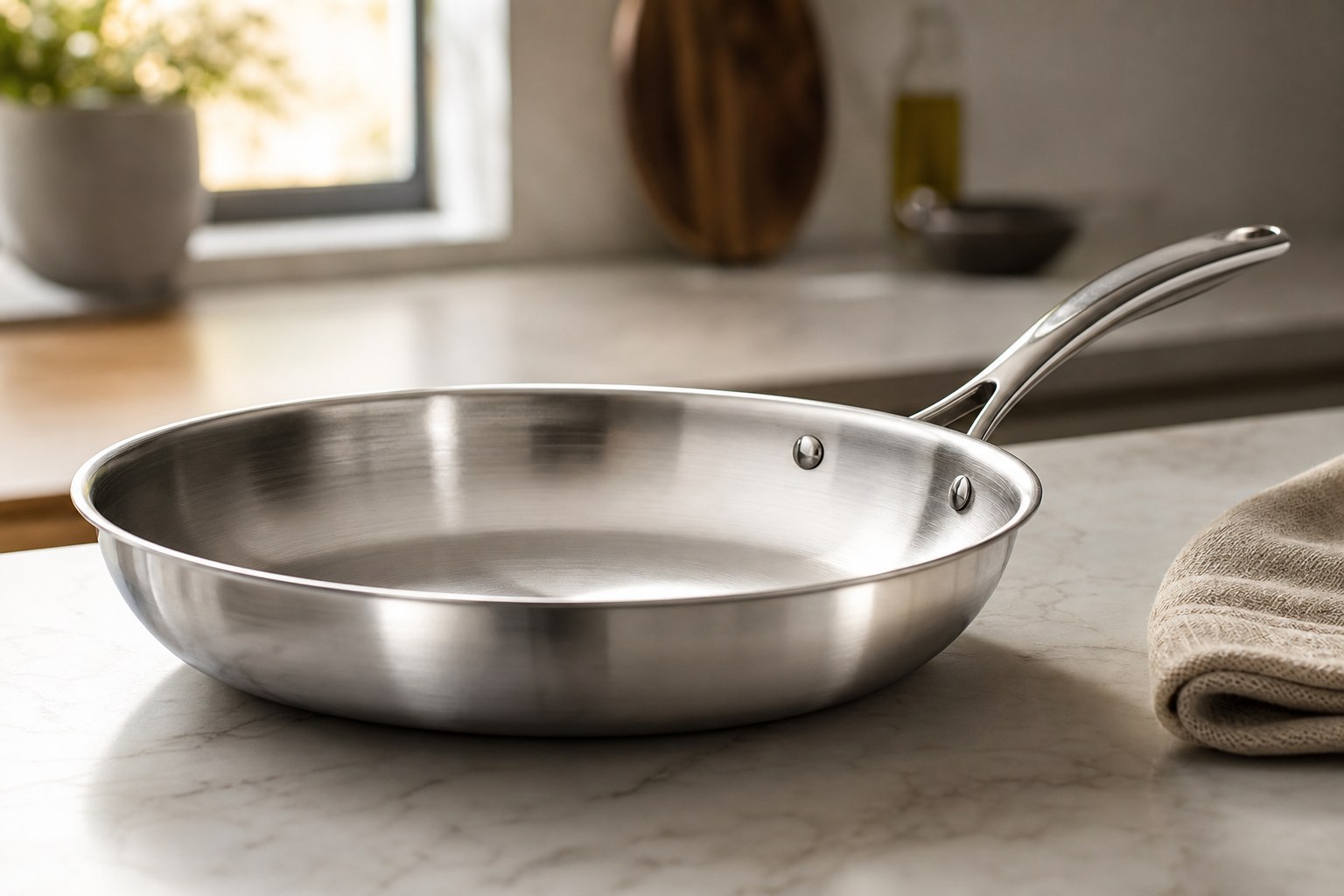 Tramontina Tri-Ply Clad 10-Inch Stainless Steel Fry Pan