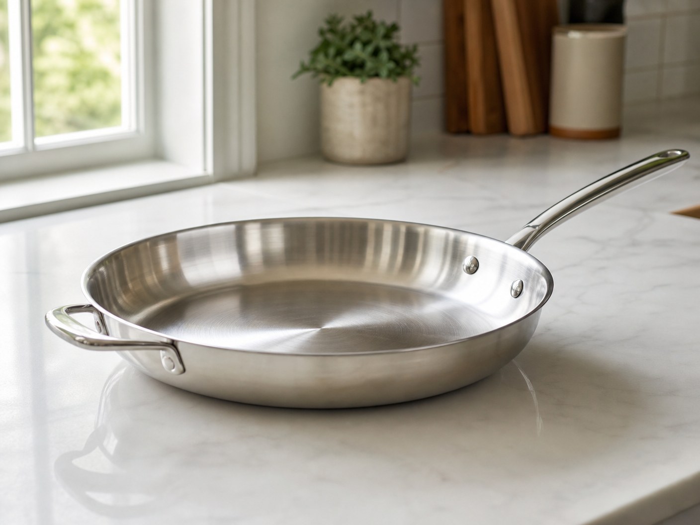 Misen 5-Ply Stainless Steel 12-Inch Skillet
