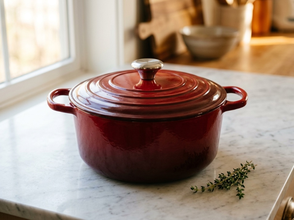 Lodge 6-Quart Enameled Cast Iron Dutch Oven