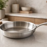 Amazon Basics Tri-Ply Stainless Steel Fry Pan 12-Inch
